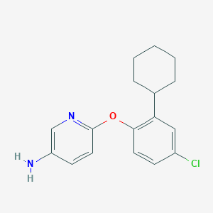 B1621597 6-(4-Chloro-2-cyclohexylphenoxy)pyridin-3-amine CAS No. 219866-01-0