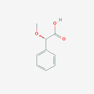 molecular formula C9H10O3 B016216 (S)-(+)-alpha-Methoxyphenylacetic acid CAS No. 26164-26-1