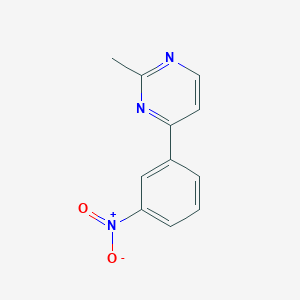 2-Methyl-4-(3-nitrophenyl)pyrimidine