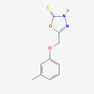 molecular formula C10H10N2O2S B1621608 1,3,4-OXADIAZOLE-2-THIOL, 5-(m-TOLYLOXYMETHYL)- CAS No. 66178-72-1