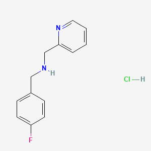 molecular formula C13H14ClFN2 B1621610 (4-Fluorobenzyl)(2-pyridinylmethyl)amine hydrochloride CAS No. 774556-83-1