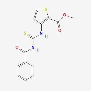 molecular formula C14H12N2O3S2 B1621618 Methyl 3-{[(benzoylamino)carbothioyl]amino}-2-thiophenecarboxylate CAS No. 178675-17-7