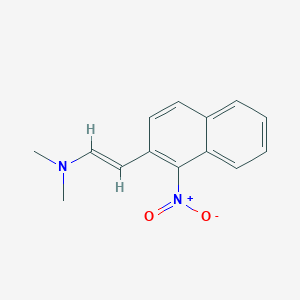 molecular formula C14H14N2O2 B1621619 (E)-N,N-dimethyl-2-(1-nitronaphthalen-2-yl)ethenamine CAS No. 176853-40-0