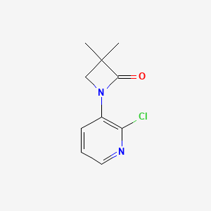 molecular formula C10H11ClN2O B1621621 1-(2-Chloropyridin-3-yl)-3,3-dimethylazetidin-2-one CAS No. 339100-95-7