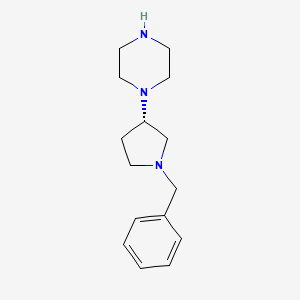 molecular formula C15H23N3 B1621625 (S)-1-(1-benzylpyrrolidin-3-yl)piperazine CAS No. 1032446-30-2