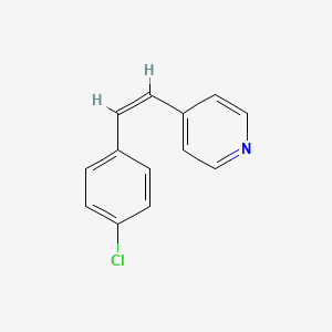 molecular formula C13H10ClN B1621626 4-(P-Chlorostyryl)pyridine CAS No. 2502-99-0