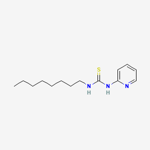 molecular formula C14H23N3S B1621632 Urea, 1-octyl-3-(2-pyridyl)-2-thio- CAS No. 67160-86-5