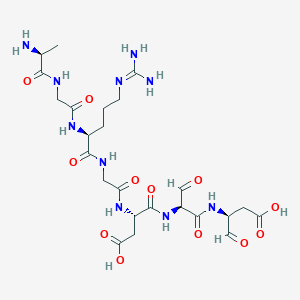 Cyclo(glycyl-arginyl-glycyl-aspartyl-seryl-aspartyl-alanyl)