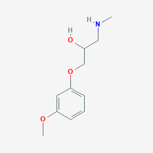 molecular formula C11H17NO3 B1621642 1-(3-Methoxyphenoxy)-3-(methylamino)propan-2-ol CAS No. 66766-04-9