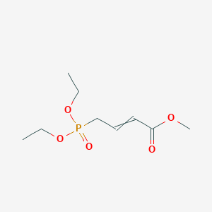 molecular formula C9H17O5P B1621657 4-(Diethoxy-phosphoryl)-but-2-enoic acid methyl ester CAS No. 67629-62-3