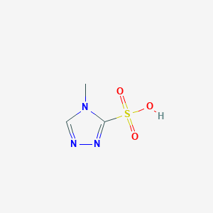 molecular formula C3H5N3O3S B1621658 4-methyl-4H-1,2,4-triazole-3-sulfonic acid CAS No. 29982-43-2