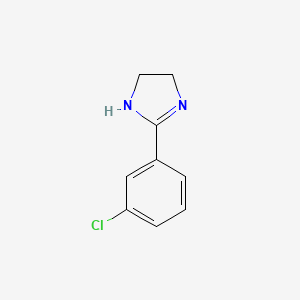 molecular formula C9H9ClN2 B1621662 2-(3-chlorophenyl)-4,5-dihydro-1H-imidazole CAS No. 27429-86-3