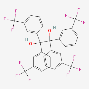 molecular formula C30H18F12O2 B1621671 1,1,2,2-Tetrakis[3-(trifluoromethyl)phenyl]ethane-1,2-diol CAS No. 3870-47-1