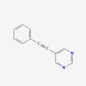 molecular formula C12H8N2 B1621677 5-(苯乙炔基)嘧啶 CAS No. 71418-88-7
