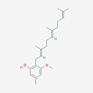 3-Methoxy-5-methyl-2-[(2E,6E)-3,7,11-trimethyl-2,6,10-dodecatrienyl]phenol