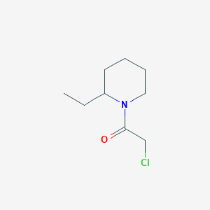 molecular formula C9H16ClNO B1621682 2-Chloro-1-(2-ethylpiperidin-1-yl)ethanone CAS No. 76395-72-7
