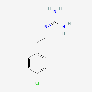 molecular formula C9H12ClN3 B1621687 N-[2-(4-Chloro-phenyl)-ethyl]-guanidine CAS No. 46234-79-1