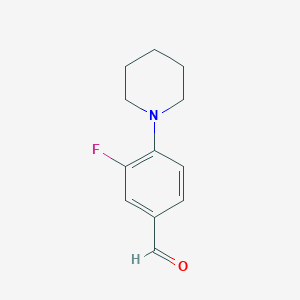 molecular formula C12H14FNO B1621702 3-Fluoro-4-piperidin-1-ylbenzaldehyde CAS No. 553620-09-0