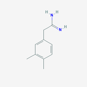 molecular formula C10H14N2 B1621707 2-(3,4-DIMETHYL-PHENYL)-ACETAMIDINE CAS No. 6511-96-2