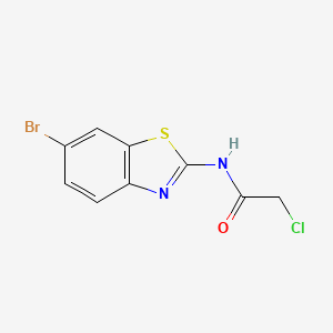 molecular formula C9H6BrClN2OS B1621711 N-(6-bromo-1,3-benzothiazol-2-yl)-2-chloroacetamide CAS No. 3427-31-4