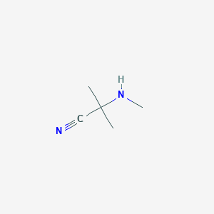 molecular formula C5H10N2 B1621716 2-Methyl-2-(methylamino)propanenitrile CAS No. 2273-39-4