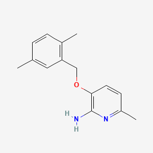 molecular formula C15H18N2O B1621727 3-[(2,5-Dimethylphenyl)methoxy]-6-methylpyridin-2-amine CAS No. 300665-41-2