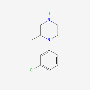 molecular formula C11H15ClN2 B1621744 1-(3-Chlorophenyl)-2-methylpiperazine CAS No. 75348-33-3