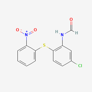 N-(5-Chloro-2-((2-nitrophenyl)thio)phenyl)formamide