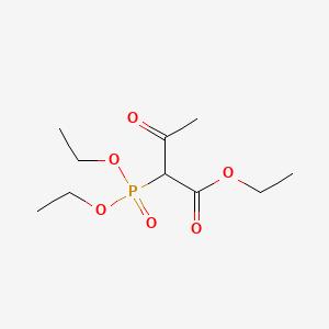 molecular formula C10H19O6P B1621759 Butanoic acid, 2-(diethoxyphosphinyl)-3-oxo-, ethyl ester CAS No. 3730-54-9