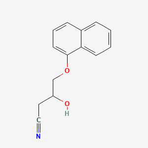 3-Hydroxy-4-(1-naphthyloxy)butyronitrile