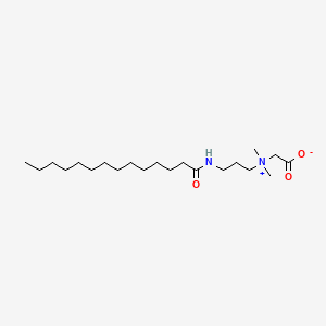molecular formula C21H42N2O3 B1621764 (carboxymethyl)dimethyl-3-[(1-oxotetradecyl)amino]propylammonium hydroxide CAS No. 59272-84-3