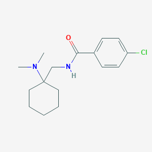 4-chloro-N-{[1-(dimethylamino)cyclohexyl]methyl}benzamide