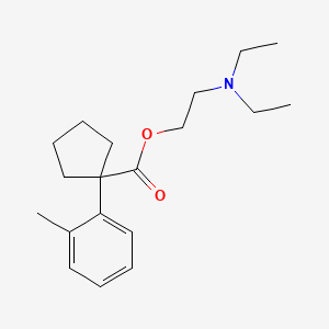 Cyclopentanecarboxylic acid, 1-(o-tolyl)-, 2-(diethylamino)ethyl ester