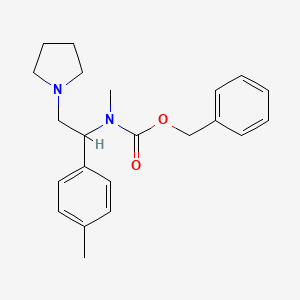 1-Pyrrolidin-2-(4'-methylphenyl)-2-(N-Cbz-N-methyl)amino-ethane