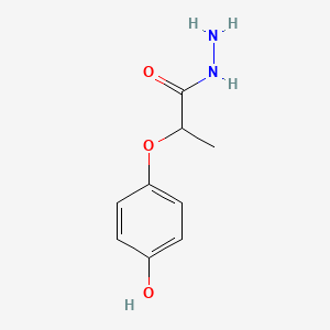 molecular formula C9H12N2O3 B1621787 2-(4-Hydroxyphenoxy)propionic acid hydrazide CAS No. 845879-32-5