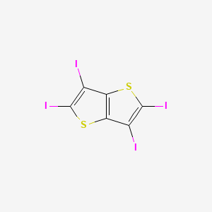molecular formula C6I4S2 B1621791 2,3,5,6-Tetraiodo-thieno[3,2-b]thiophene CAS No. 883107-42-4