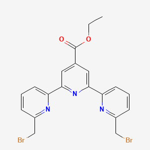 molecular formula C20H17Br2N3O2 B1621792 Ethyl 2,6-bis[6-(bromomethyl)pyridin-2-yl]pyridine-4-carboxylate CAS No. 372520-85-9