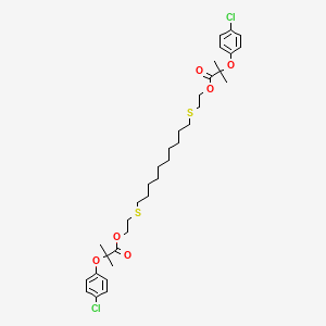 molecular formula C34H48Cl2O6S2 B1621822 Tiafibrate CAS No. 55837-28-0