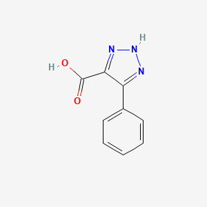 molecular formula C9H7N3O2 B1621829 5-Phenyl-1H-1,2,3-triazole-4-carboxylic acid CAS No. 830-78-4