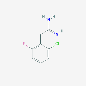 molecular formula C8H8ClFN2 B1621832 2-(2-Chloro-6-fluoro-phenyl)-acetamidine CAS No. 780728-19-0