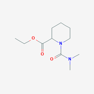 molecular formula C11H20N2O3 B1621833 Ethyl 1-(dimethylcarbamoyl)piperidine-2-carboxylate CAS No. 1009341-34-7