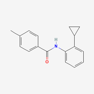 molecular formula C17H17NO B1621836 N-(2-cyclopropylphenyl)-4-methylbenzamide CAS No. 368890-80-6