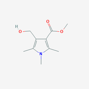 molecular formula C10H15NO3 B1621845 methyl 4-(hydroxymethyl)-1,2,5-trimethyl-1H-pyrrole-3-carboxylate CAS No. 368869-98-1