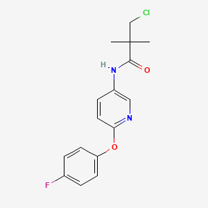 molecular formula C16H16ClFN2O2 B1621854 N1-[6-(4-Fluorophenoxy)-3-Pyridyl]-3-Chloro-2,2-Dimethylpropanamide CAS No. 243963-12-4
