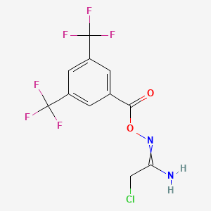 [(1-Amino-2-chloroethylidene)amino] 3,5-bis(trifluoromethyl)benzoate