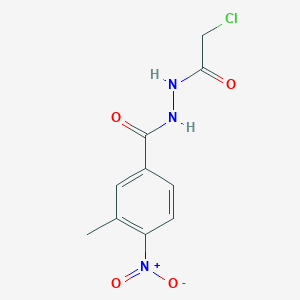 molecular formula C10H10ClN3O4 B1621885 N'-(2-chloroacetyl)-3-methyl-4-nitrobenzohydrazide CAS No. 298187-46-9