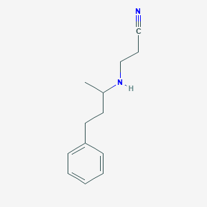 3-[(1-Methyl-3-phenylpropyl)amino]propionitrile
