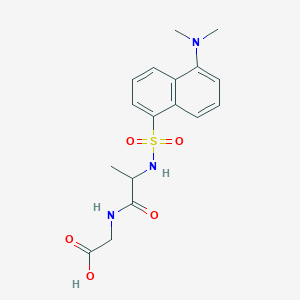 molecular formula C17H21N3O5S B1621889 2-[2-[[5-(Dimethylamino)naphthalen-1-yl]sulfonylamino]propanoylamino]acetic acid CAS No. 92175-75-2