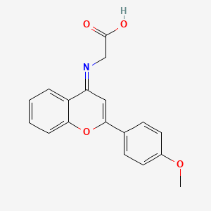 [2-(4-Methoxy-phenyl)-chromen-4-ylideneamino]-acetic acid