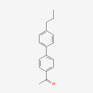 molecular formula C17H18O B1621892 4-Acetyl-4'-propylbiphenyl CAS No. 60137-92-0